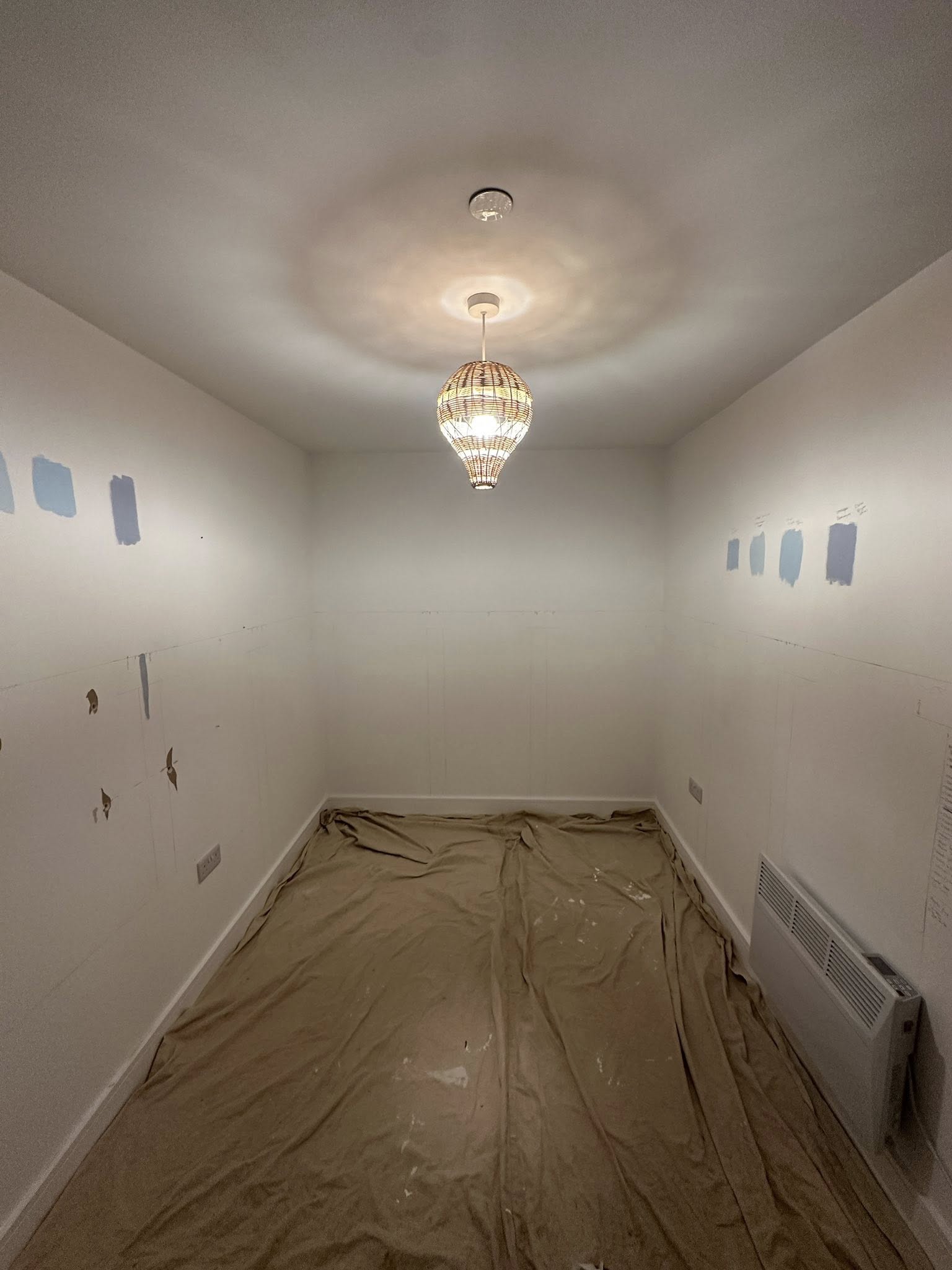 Bedroom before nursery transformation